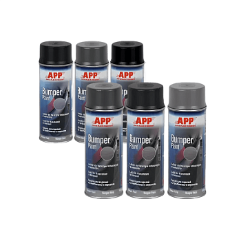 Краска APP для изделий из пластмассы в аэрозоли <BUMPER paint> антрацит. 400мл